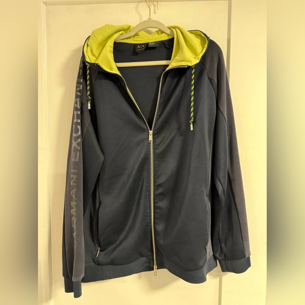 Armani Exchange Black And Yellow Jacket